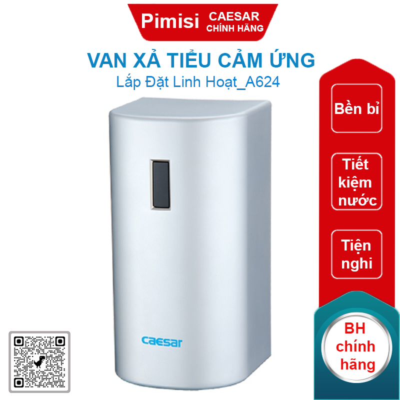 Van xả tiểu cảm ứng Caesar A624 cho tiểu nam