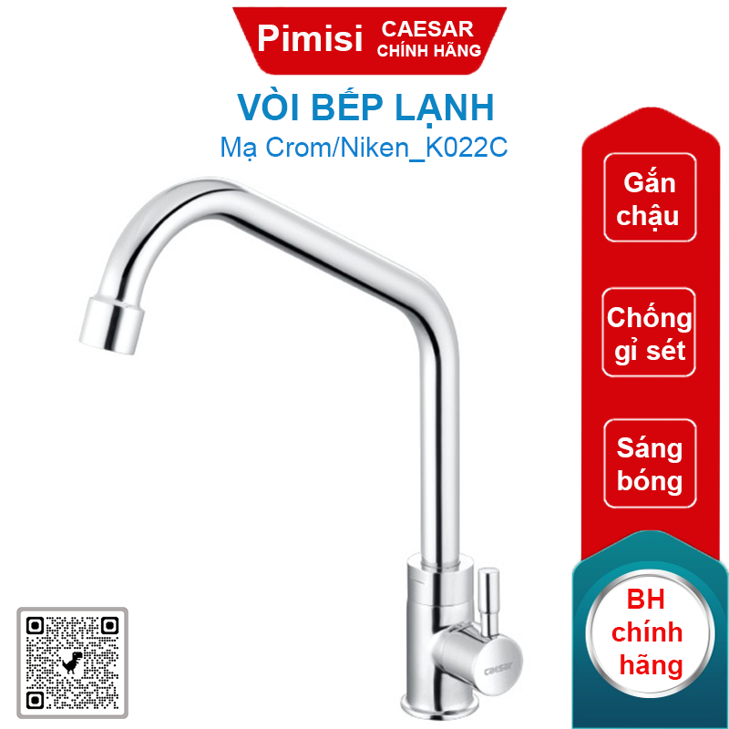 Vòi bếp lạnh Caesar K022C gắn chậu