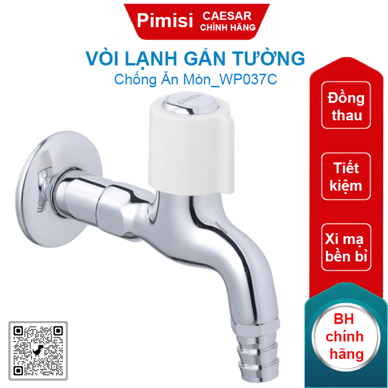 Vòi lạnh gắn tường Caesar WP037C