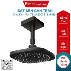 Bát sen gắn trần TOTO TBW02003B1B#MBL màu đen mờ