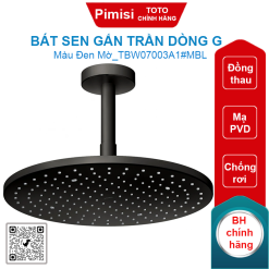 Bát sen gắn trần TOTO TBW07003A1#MBL tròn 300mm dòng G màu đen mờ