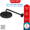 Bát sen gắn tường TOTO TBW01004BB#MBL 2 chế độ đen mờ