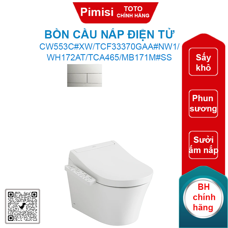 Bồn Cầu Treo Tường TOTO CW553C/TCF33370GAA