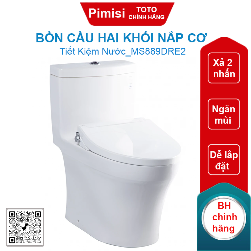 Bồn cầu hai khối nắp cơ TOTO MS889DRE2