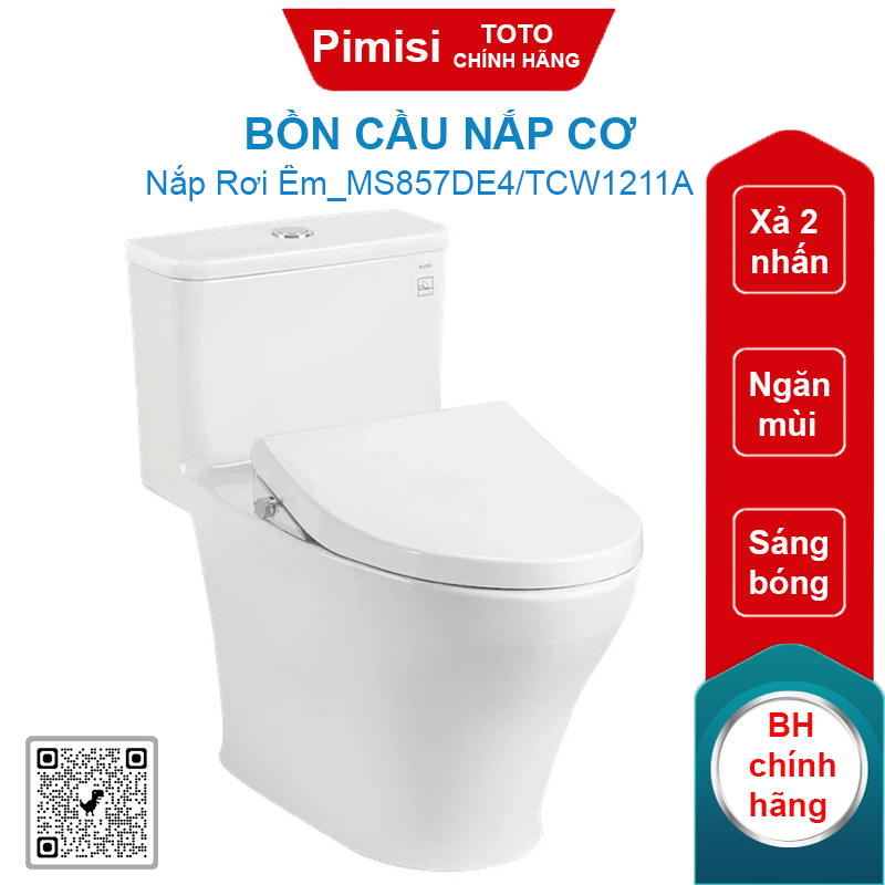 Bồn cầu nắp cơ TOTO MS857DE4/TCW1211A