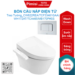 Bồn cầu treo tường TOTO CW822REA/TCF33461GAA/WH172AT/TCA465/MB170P#SS nắp điện tử