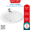 Chậu lavabo TOTO L501C#XW dương vành