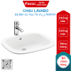 Chậu lavabo TOTO L763#XW dương vành