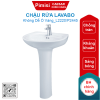 Chậu rửa lavabo Caesar L2220/P2445 treo tường chân dài