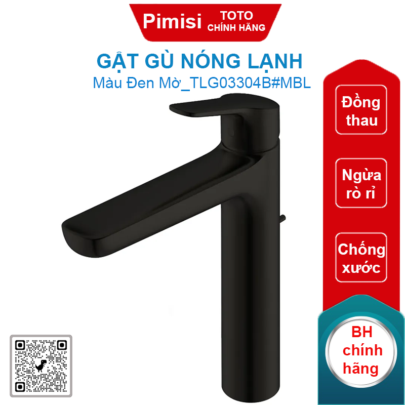 Gật gù nóng lạnh TOTO TLG03304B#MBL cổ cao