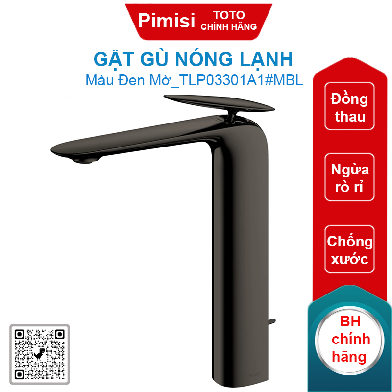 Gật gù nóng lạnh TOTO TLP03301A1#MBL cổ cao