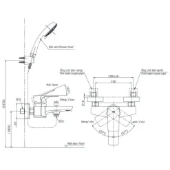 Alternative view of Củ sen tắm TOTO TBG07302VA nóng lạnh