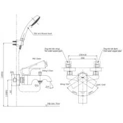 Alternative view of Củ sen tắm TOTO TBG08302VA nóng lạnh