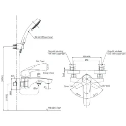 Alternative view of Củ sen tắm TOTO TBG09302VA nóng lạnh