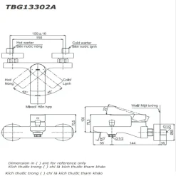 Alternative view of Củ sen tắm TOTO TBG13302A nóng lạnh