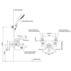 Alternative view of Củ sen tắm TOTO TBS01302V nóng lạnh