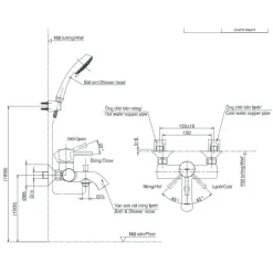 Alternative view of Củ sen tắm TOTO TBS02302V nóng lạnh