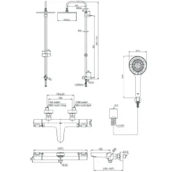 Alternative view of Bộ sen cây TOTO TBV09400V/TBW13020V/TBW09010V nhiệt độ Nhật