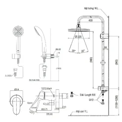 Alternative view of Sen cây TOTO DM907CS/TBS04101RV/DGH104ZR lạnh