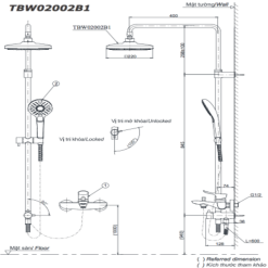 Alternative view of Sen cây TOTO TBG02302VA/TBW02017A/TBW02002BA nóng lạnh