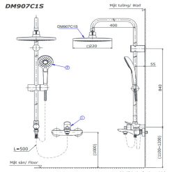 Alternative view of Sen cây TOTO TBG03302VA/TBW02006V/DM907C1S nóng lạnh