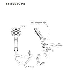 Alternative view of Sen cây TOTO TBS02302V/TBW01010A/TBW01001BA nóng lạnh
