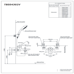 Alternative view of Sen cây TOTO TBW01002BA/TBS04302V/TBW07009A nóng lạnh