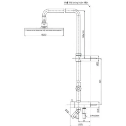 Alternative view of Thân sen cây TOTO TBW07006A bát tròn 250mm