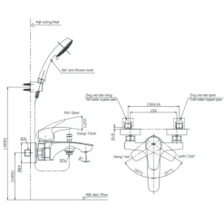 Alternative view of Vòi sen TOTO TBG09302VA/DGH108ZR tay sen 5 chế độ
