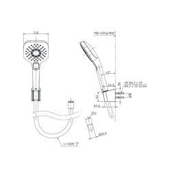 Alternative view of Vòi sen tắm TOTO TBG09302VA/TBW02006V nóng lạnh