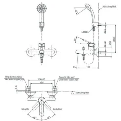 Alternative view of Vòi sen tắm TOTO TVSM103NSS nóng lạnh