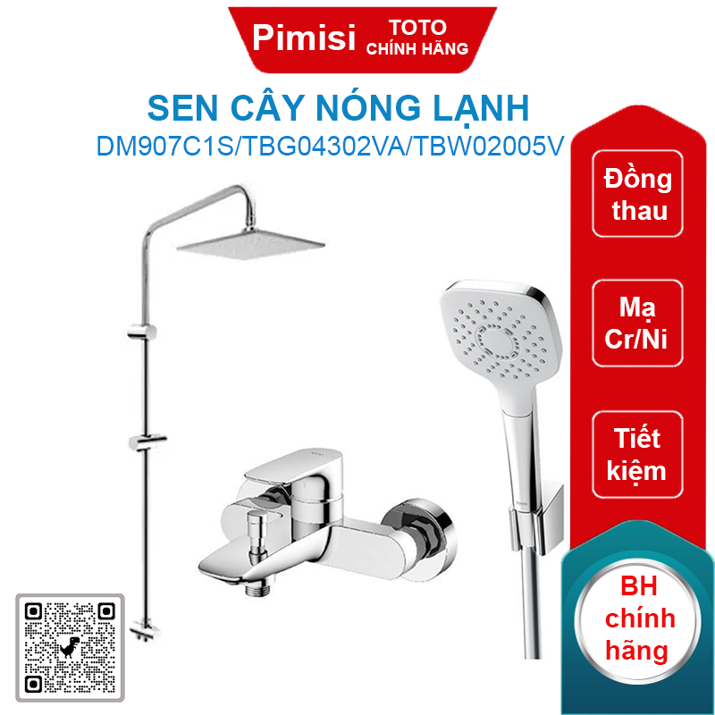 Sen cây TOTO DM907C1S/TBG04302VA/TBW02005V nóng lạnh