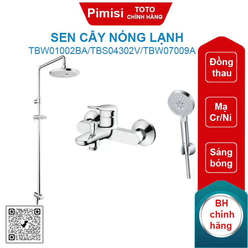 Sen cây TOTO TBW01002BA/TBS04302V/TBW07009A nóng lạnh