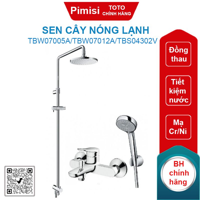 Sen cây TOTO TBW07005A/TBW07012A/TBS04302V nóng lạnh