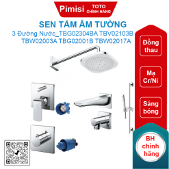 Sen tắm Toto TBG02304BA TBV02103B TBW02003A TBG02001B TBW02017A âm tường 3 đường nước