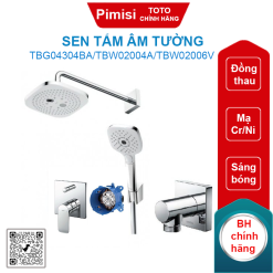 Sen tắm Toto TBG04304BA/TBW02004A/TBW02006V âm tường