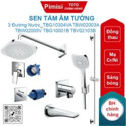 Sen tắm Toto TBG10304VA TBW02003A TBW02005V TBG10001B TBV02103B âm tường 3 đường nước