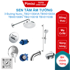 Sen tắm Toto TBG11304VA TBW01003A TBW01008V TBG11001B TBV01103B âm tường 3 đường nước