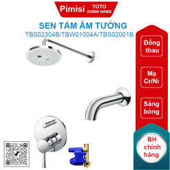 Sen tắm Toto TBS02304B/TBW01004A/TBS02001B âm tường xả bồn