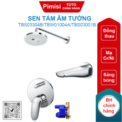 Sen tắm Toto TBS03304B/TBW01004A/TBS03001B âm tường xả bồn