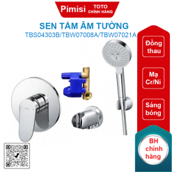Sen tắm Toto TBS04303B/TBW07008A/TBW07021A âm tường 1 đường nước