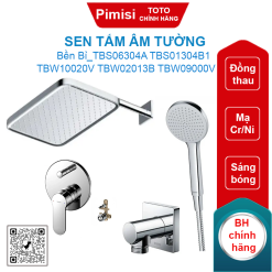 Sen tắm Toto TBS06304A TBS01304B1 TBW10020V TBW02013B TBW09000V âm tường