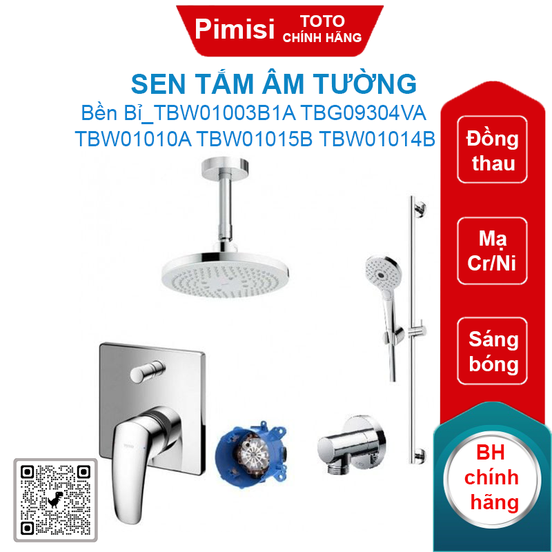 Sen tắm Toto TBW01003B1A TBG09304VA TBW01010A TBW01015B TBW01014B âm tường