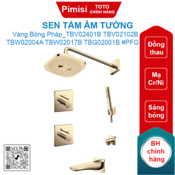 Sen tắm Toto TBV02401B TBV02102B TBW02004A TBW02017B TBG02001B 3 đường nước #PFG vàng bóng Pháp
