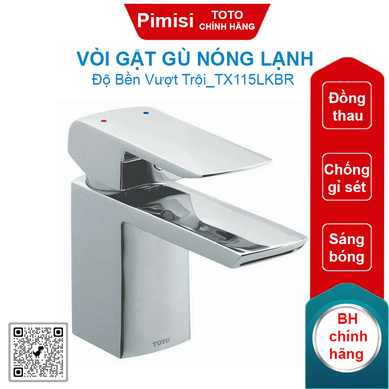 Vòi gật gù nóng lạnh TOTO TX115LKBR