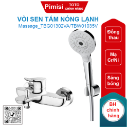 Vòi sen TOTO TBG01302VA/TBW01035V tay sen massage mist spa 3 chế độ