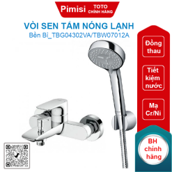 Vòi sen TOTO TBG04302VA/TBW07012A tay sen 3 chế độ