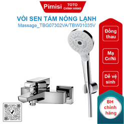 Vòi sen TOTO TBG07302VA/TBW01035V tay sen massage mist spa 3 chế độ
