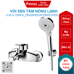 Vòi sen TOTO TBG09302VA/TBW01035V tay sen massage mist spa 3 chế độ
