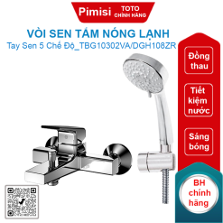Vòi sen TOTO TBG10302VA/DGH108ZR tay sen 5 chế độ